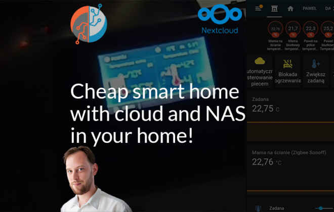 Cheap smart home with cloud and NAS in your home