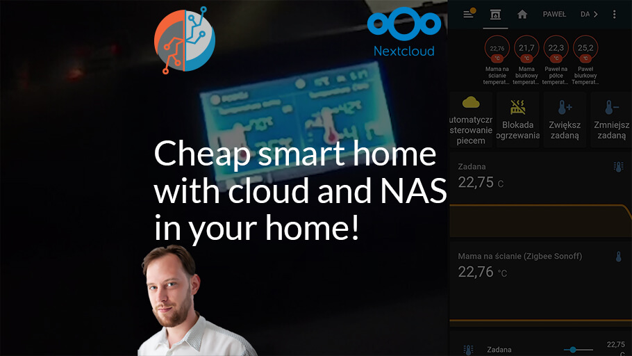 Cheap smart home with cloud and NAS in your home